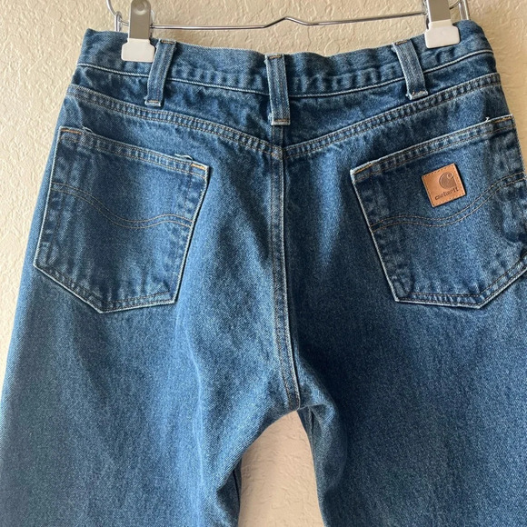 Carhartt vintage 32x31 baggy jeans 90s retro straight loose relaxed raw work - Picture 11 of 12